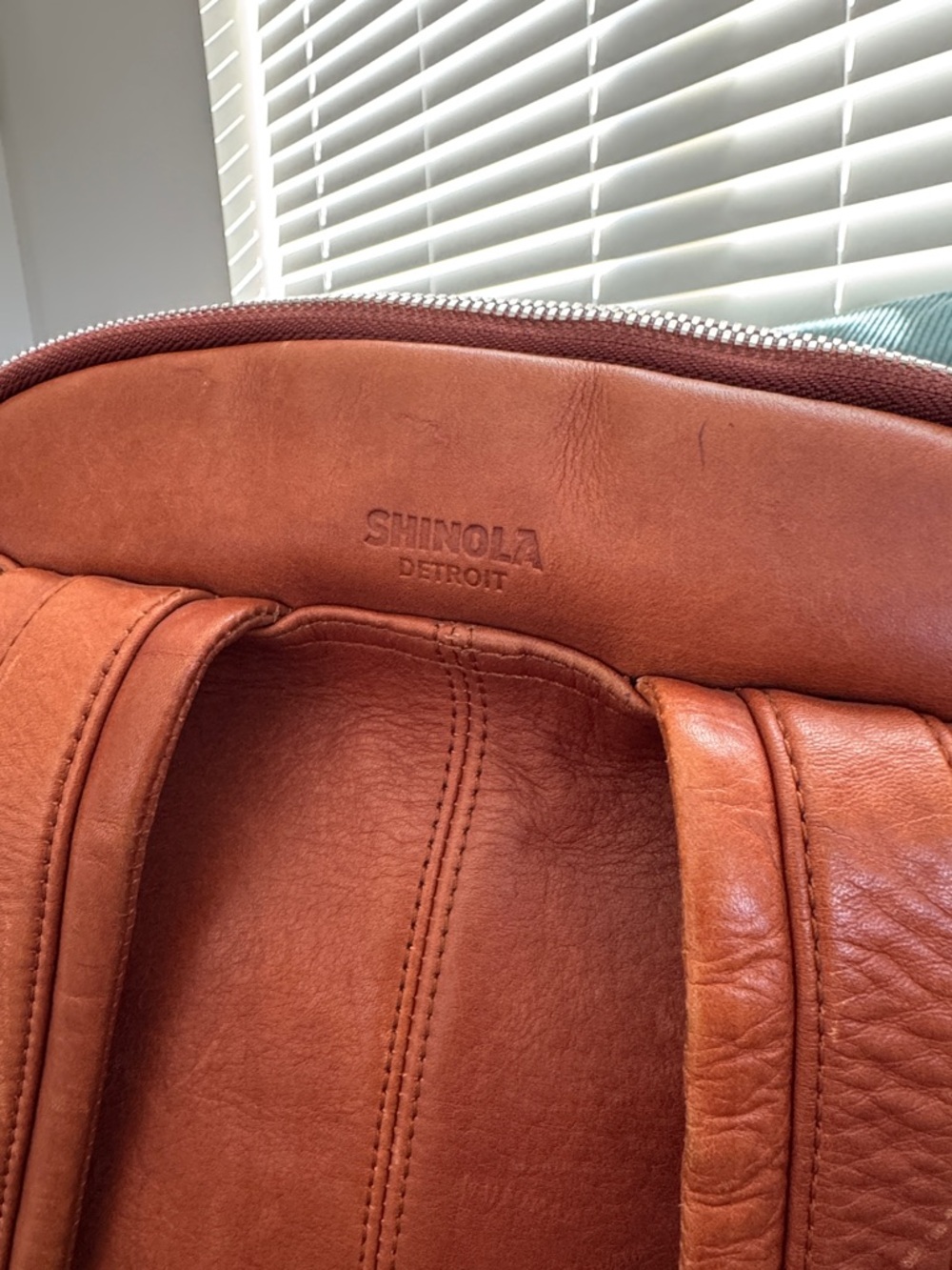 Shinola Runwell Backpack - Men's Leather - Tan - Picture 8 of 17